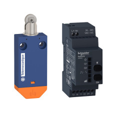 Бездротовий кінцевий вимикач XCMW, з XCMW102 + ресивер 2 реле, Telemecanique XCMWD02