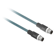 Мідний кабель Ethernet, радіочастотна ідентифікація XG, кодований M12/M12 D, 3 м, Telemecanique XGSZ12E1203