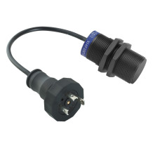 Індуктивний датчик XS4 M30, L62мм, PPS, Sn15мм, 24...240VAC/DC, DIN 0.15 м, Telemecanique XS4P30MA230L01C