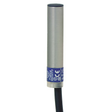 Індуктивний датчик XS5 Ø 6.5, L33мм, нержавіючий, Sn1.5 мм, 12...48 В постійного струму, кабель 2 м, Telemecanique XS506BLPAL2