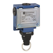 Простий тросовий вимикач, Вимикачі троса аварійної зупинки Telemecanique XY2C, 1NC + 1 NO, миттєве дію, 240 В змінного струму, 10 A, XY2CD, Telemecanique XY2CD111H29